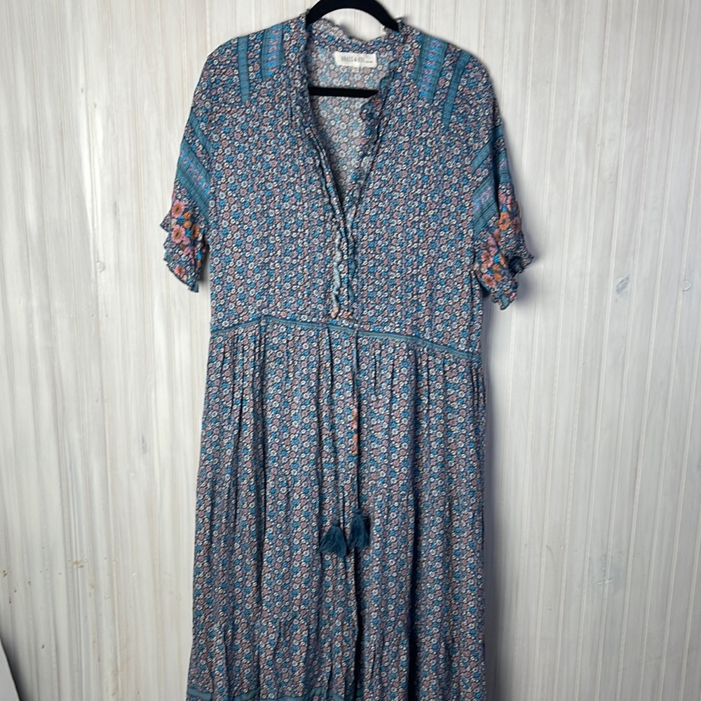 BRASS & ROE FLORAL MAXI DRESS PLUS